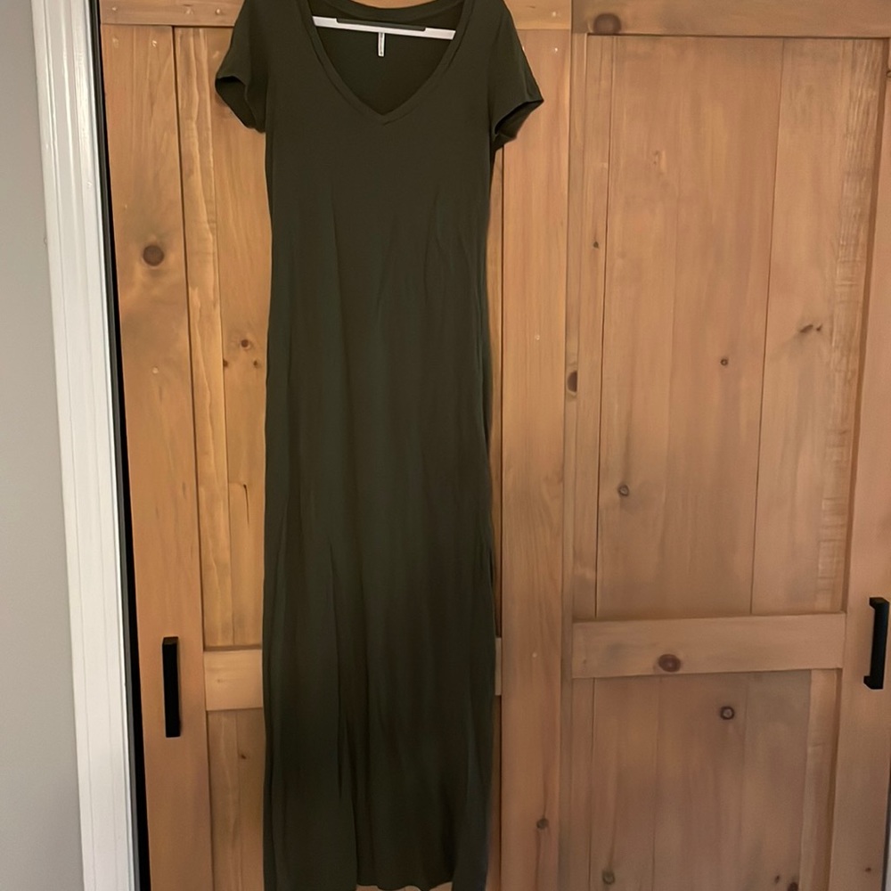 Hunter green maxi